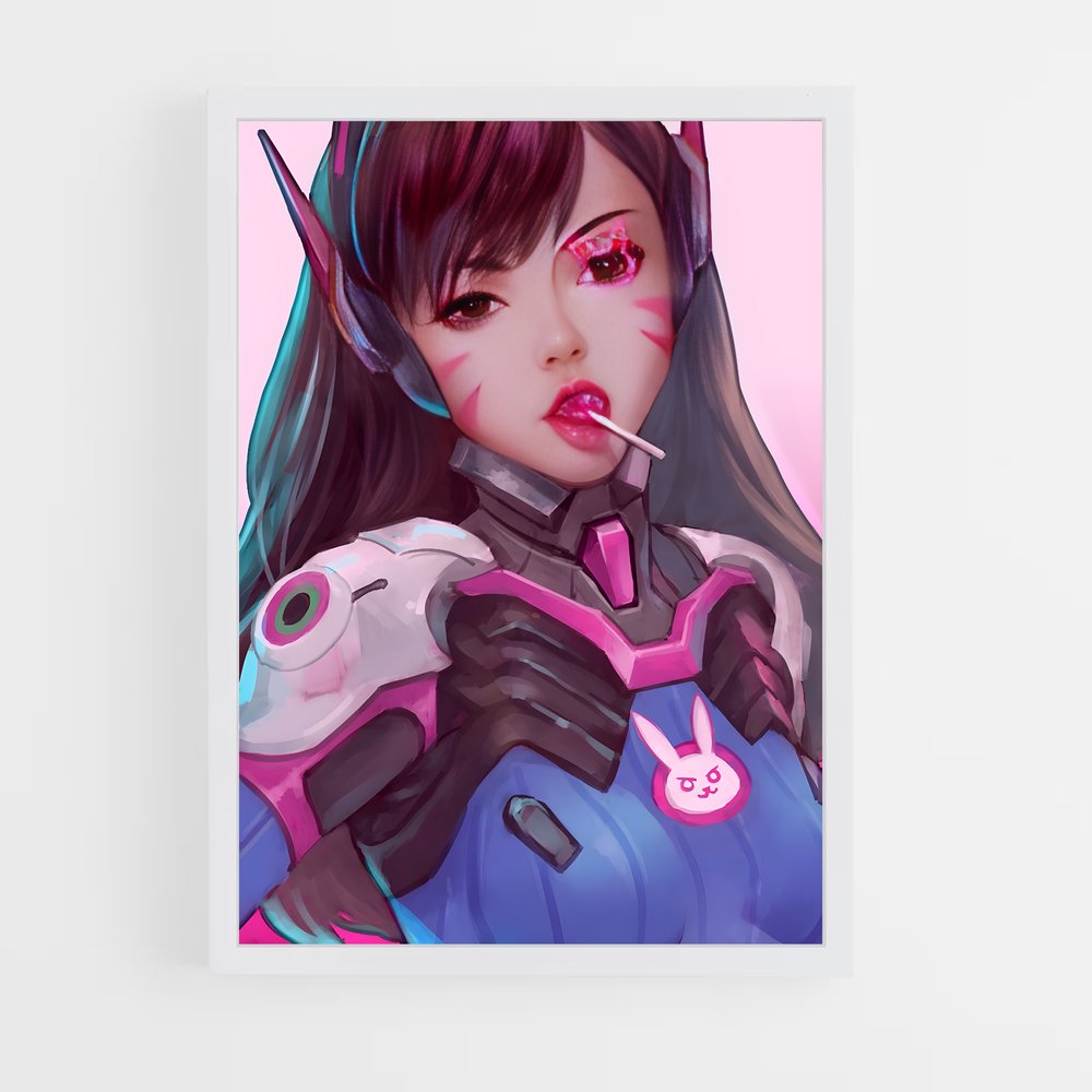 Poster Femme Cornue et Chat Mystique – affiche Overwatch (vue 3)